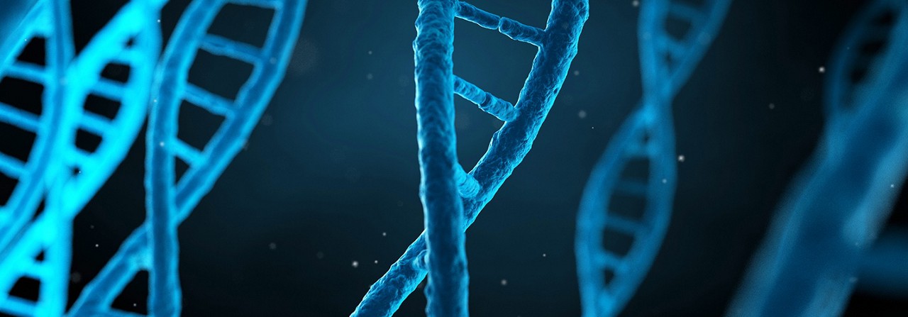 藍色的 DNA 鏈
