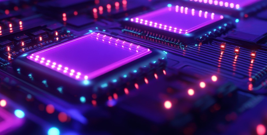 抽象燈光下的 Nand