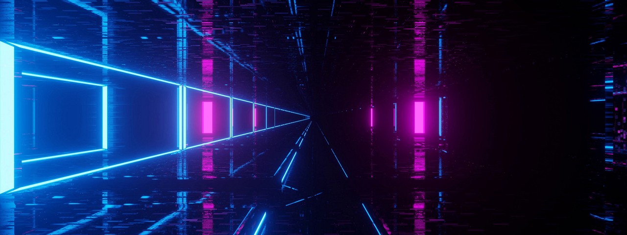 色彩和粒子的線條